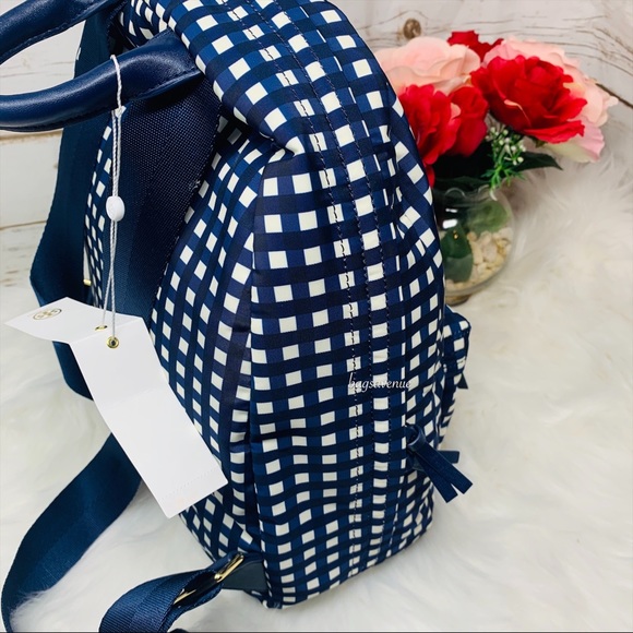 Ella Tory Burch nylon backpack Royal Navy blue main image 12